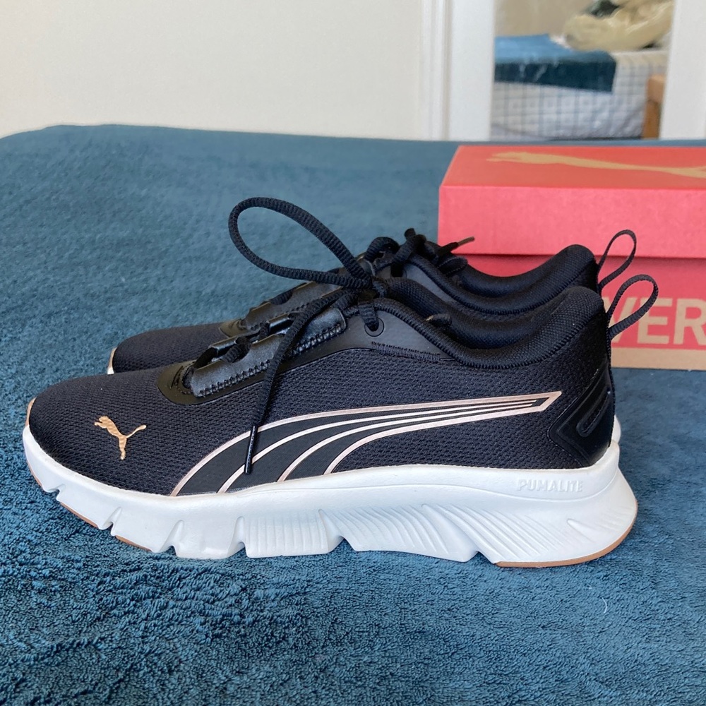 Puma Focus Lite Sneakers Black and White Athletic Shoes size 7 - Picture 5 of 11